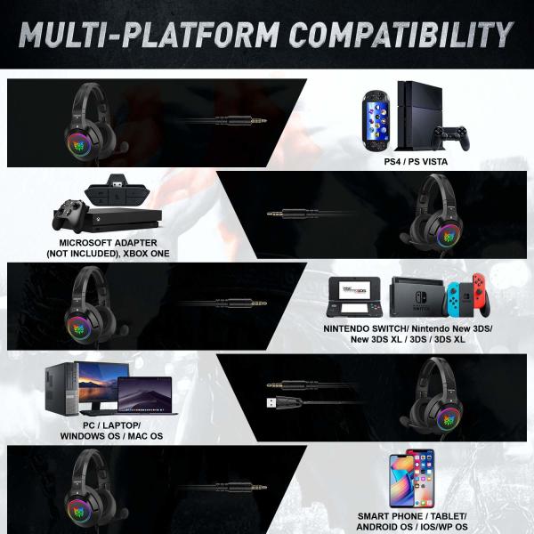 DC5V 117dB onikuma k9 Stereo Gaming Headphone