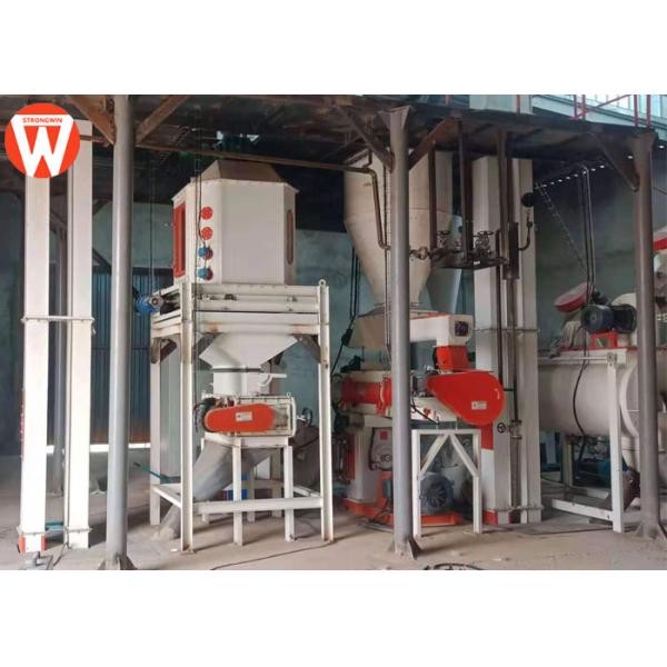 SZLH320 Bird Poultry Feed Processing Plant Pelletizing 3T/H