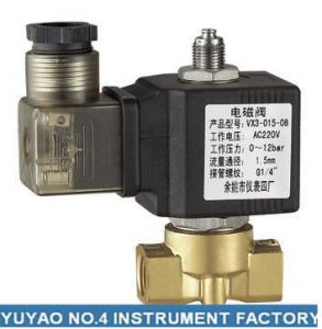 Quality Stainless Steel 3 Way Solenoid Valve Normally Open , High Pressure 1/4