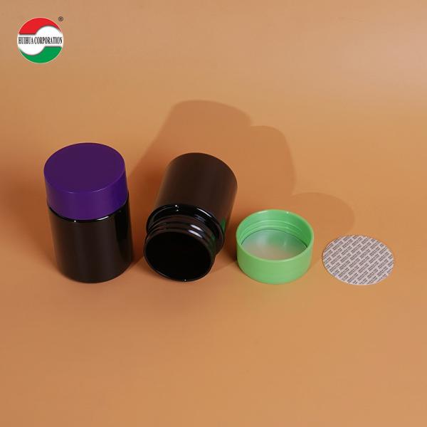 Food Grade PET Plastic Bottle Plastic Jar For Pet Nutrition Vitamins With Screw Cap