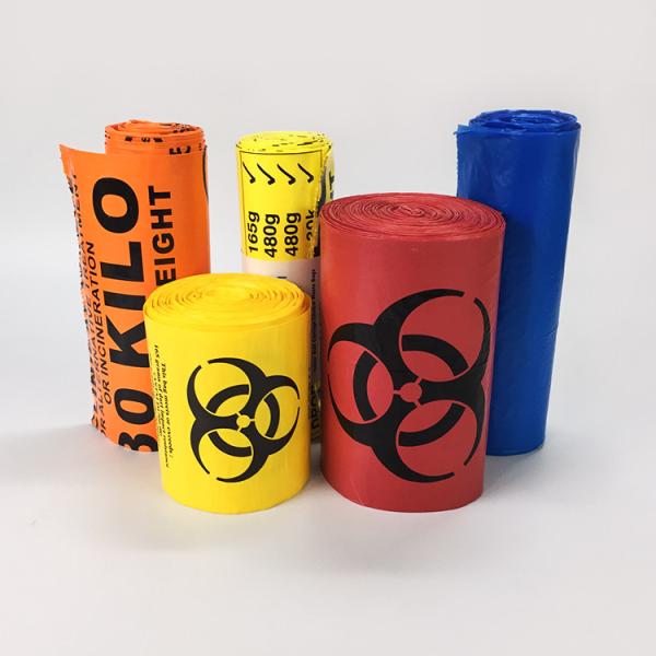 Buy Custom Printing Plastic Biohazard Infectious Waste Bag In Roll at wholesale prices