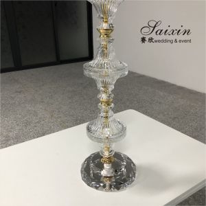 Gorgeous crystal glass centerpiece stand for latest wedding decorations sale