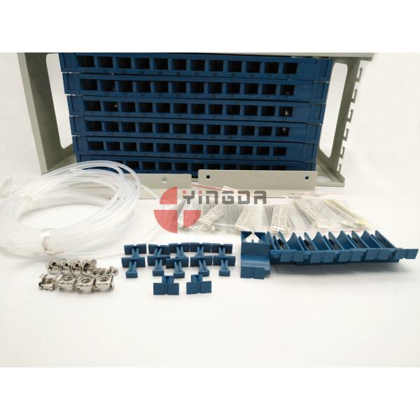 Fiber Management Unit for 19 Inch 72 Port ODF 4U Metal White 1.2mm With Trays