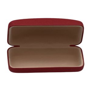 Red 164mm Metal Glasses Case With Logo Printing