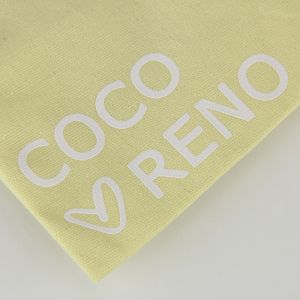 Lemon Color Eco Friendly Organic Muslin Cotton Pouch Promotional Small