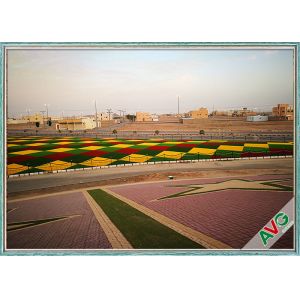 UV Resistant Green Outdoor Artificial Grass For Garden / Landscape Decorative