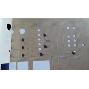 LED Backlighting Tactile Embossing Buttons Membrane Keypad with metal Domes