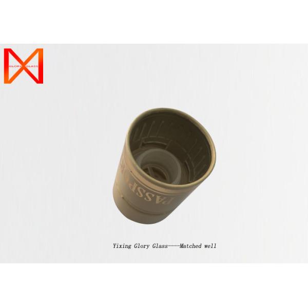 Buy Silver Colorful Glass Bottle Cap Eco Friendly Reusable Innner Plastic Material at wholesale prices