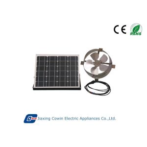 Quality 20W Brushless Solar Powered Gable Vent Fan With 12in Aluminium Fan Blade for sale