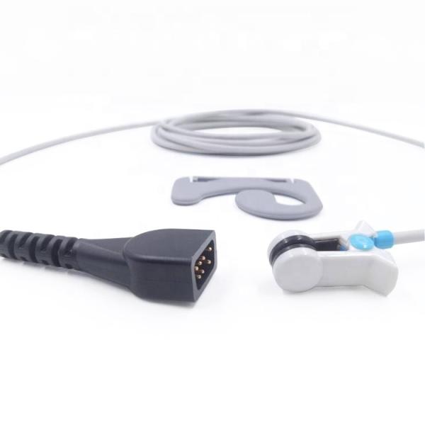 Buy Adult Ear Clip Disposable Spo2 Sensor Reusable 1m Compatible Ninon DB9 at wholesale prices