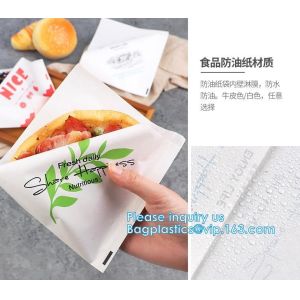 grease proof paper wrap with both ends sealed for deli food, sandwich,lined