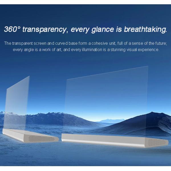 Interactive Touchscreen Transparent OLED Display For Retail And Business