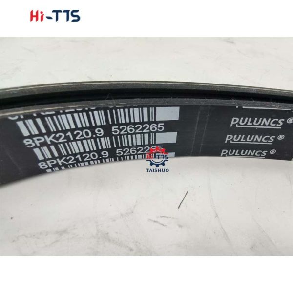 Construction Machinery Belt 5262265 8PK2030 for ISDE QSB6.7 Diesel Enigne