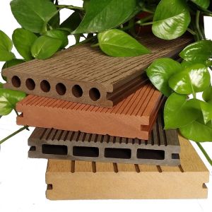 Anti Pressure Hollow Composite Deck Board Outdoor Backyard Waterproof Interlocki