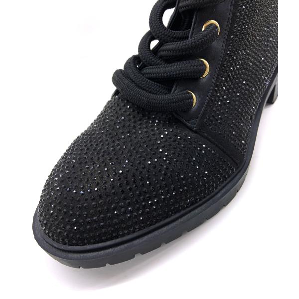 Customized Lace Up Womens Shoes Round Toe Shape With Mid Calf Height