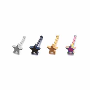 China Fashion Jewelry Star Nose Studs Rings Pin Body Piercing Jewelry on sale