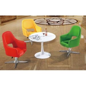 China modern PU leather lobby chair furniture/PU leather swivel chair on sale