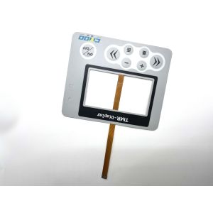 China Glossy Finish Polyester Transparent Window Panel Mount Tactile Switch For CNC Machine on sale