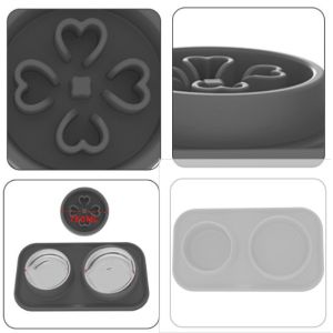 Slow Feeder Food Puzzle Dog Bowls with Lick Mat