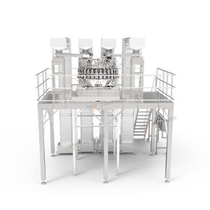 Vertical Automatic Paste Sachet Packing Machine Plantain Chips 32 Head Multihead