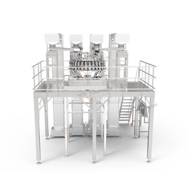 Vertical Automatic Paste Sachet Packing Machine Plantain Chips 32 Head Multihead