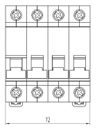 HAROK 63 Amp 2 Pole Isolator Switch White Body With Red Knob Din Rail Products CE/RoHS Certified