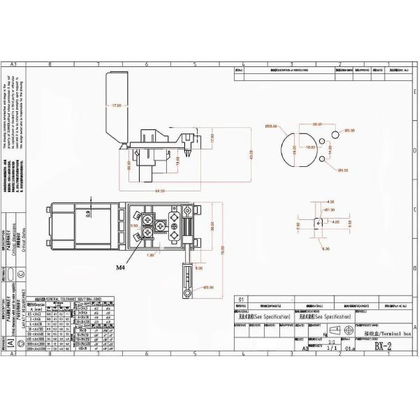 Black Blocks Electric Oven Junction Box 16A With Screws AC 450V