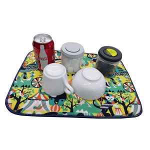 30x40cm Foldable Kitchen Mat For Drying Dishes Dish Drying Mat