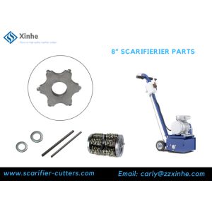 China BMP-265 Concrete Scarifier 6 Tips TCT Carbide Flail Cutter on sale