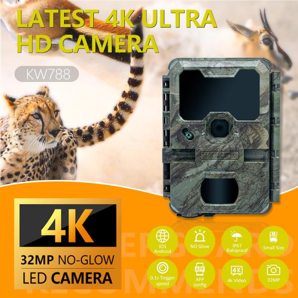 Wildlife Monitoring Camera Night Vision 0.1s Capture Speed 32MP 4K Hunting