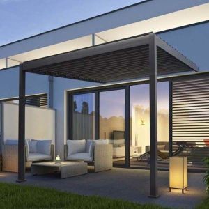 Waterproof Louver Roof Aluminium Pergola Outdoor Bioclimatic