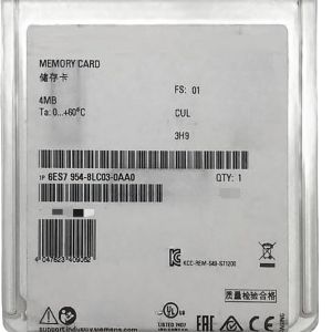 Quality SIEMENS 6ES7954-8LC03-0AA0 SIMATIC S7-1200 MEMORY CARD FOR S7-1X 00 CPU/SINAMICS, 3, 3 V FLASH, 4 MB for sale