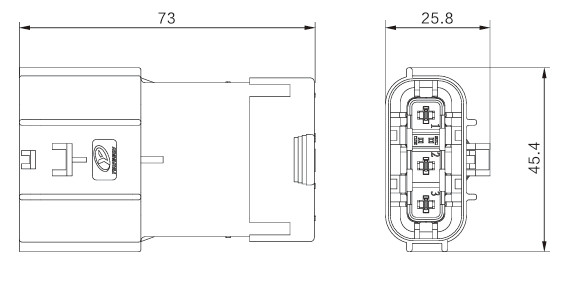 Neopower 6-Pin High Voltage 1000V 35A Automotive Power and Signal Connector with 360° Shielding