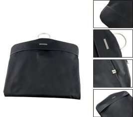 Black Garment Bag Personalized Polyester Foldable Garment Hanging Bag