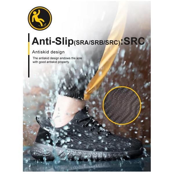 Lightweight SBP Safety Shoes Comfortable Fashion Sport Shoes Grey