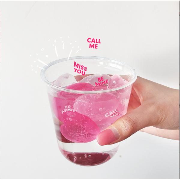 Ice Cream Tools Plastic Heart Shape Ice Cube for Beer Cooling Food Grade Bar Accessories