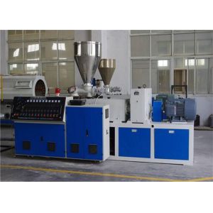 SJSZ65 / 132 Conical Dual Screw Extruder , Plastic Profile Extruder Equipment