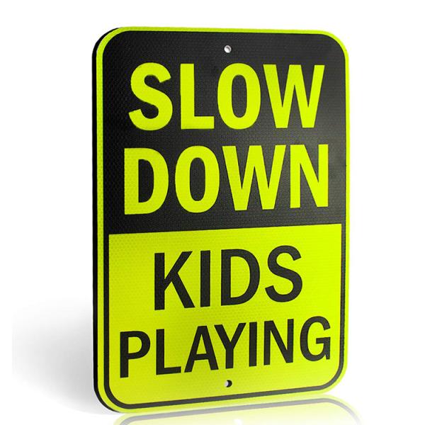 Buy SLOW DOWN Kids Playing Sign at wholesale prices