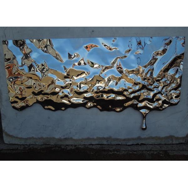 Buy 150cm 250cm Length Mirror Stainless Steel Wall Sculpture at wholesale prices