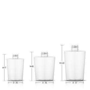 R-PET Lightweight Transparent Shampoo Bottles 60ML 160ML 225ML