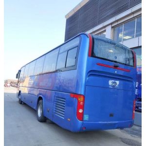 Higer KLQ6129 53 Seats Rear Engine Used Coach Bus Double Doors Steel Chiassis
