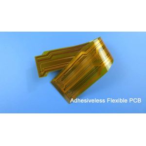 Quality Adhesiveless Flexible Printed Circuit FPC Built on Transparent Thin Glueless Polyimide With Gold Plated for Tracking for sale