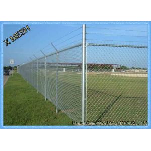 Security Galvanized Chain Link Fence 3 Foot Diamond Wire Netting
