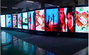 Buy P3 Indoor Outdoor Floor Standing Smart Led Poster Display HD 1080P Totem at wholesale prices