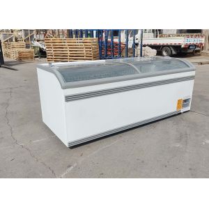 2500mm Anti Fog Open Top Island Freezer With SECOP Compressor