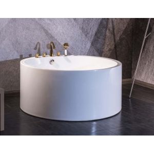 Freestanding Artificial Stone Bathtub 170CM For Office Building