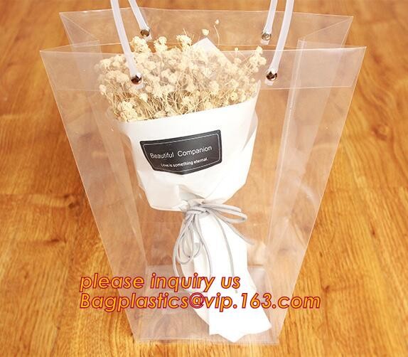 Buy PP plastic flower carry bags with hanging for potted plant bags,quality assurance great quality pp flower bag bagease pa at wholesale prices