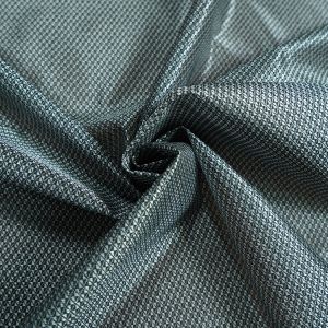 Black Striped Plaid 43D Jacquard Mattress Fabric High Strength