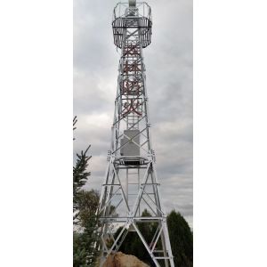 Forest Fire Observation Galvanized Steel Towers Monitoring Four Foot