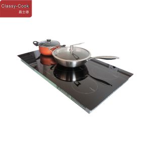 9700 Watt 90cm Ceramic Induction Hob With Flex Zone Burners